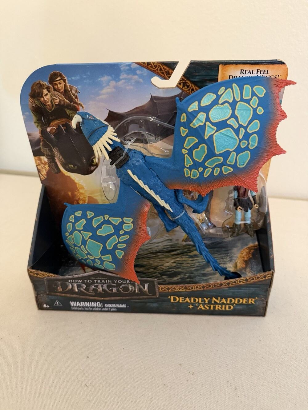 How To Train Your Dragon Deadly Nadder with Astrid Figure NEW